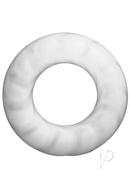 Rock Solid Fat Tire Silicone Cock Ring - White