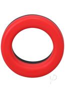Rock Solid The Big O Silicone Cock Ring - Red/black
